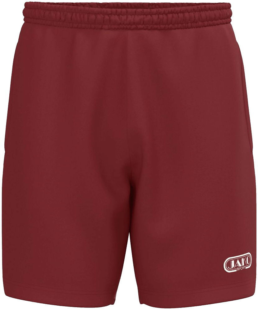 Jako Wardrobe Trainingsshorts, 2XL, weinrot/schwarz