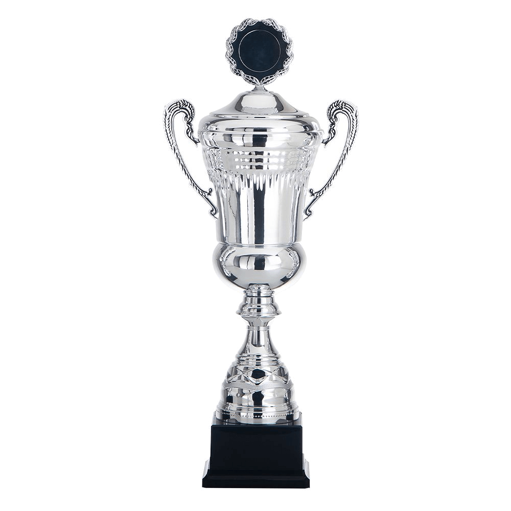 Pokal inklusiv 30 Buchstaben Gravur silber