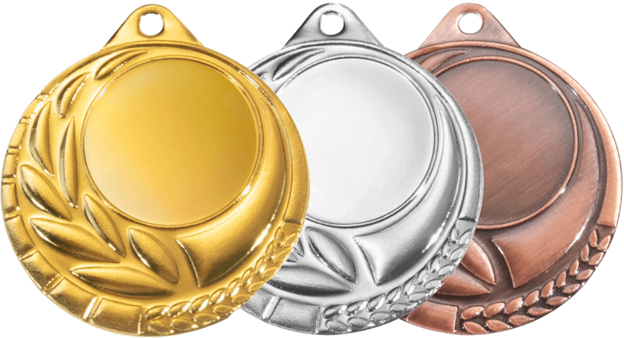 Medaille Fußball 45 mm inklusiv Band M0007 bronze