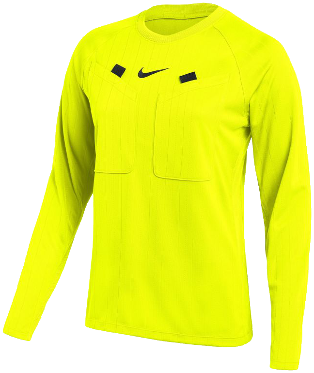 Nike Damen Langarm Schiedsrichtertrikot Referee III, 2XL, neongelb/schwarz