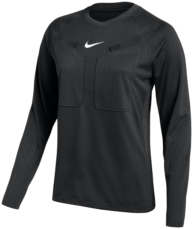 Nike Damen Langarm Schiedsrichtertrikot Referee III, 2XL, schwarz/weiß