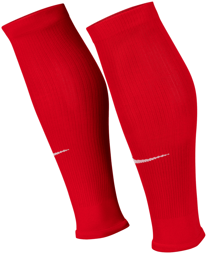 Nike Fußball Sleeve Stutzen Strike, XL/L, rot/weiß