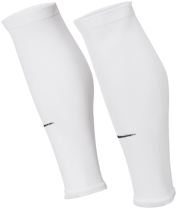 Nike Fußball Sleeve Stutzen Strike, XL/L, weiß/schwarz