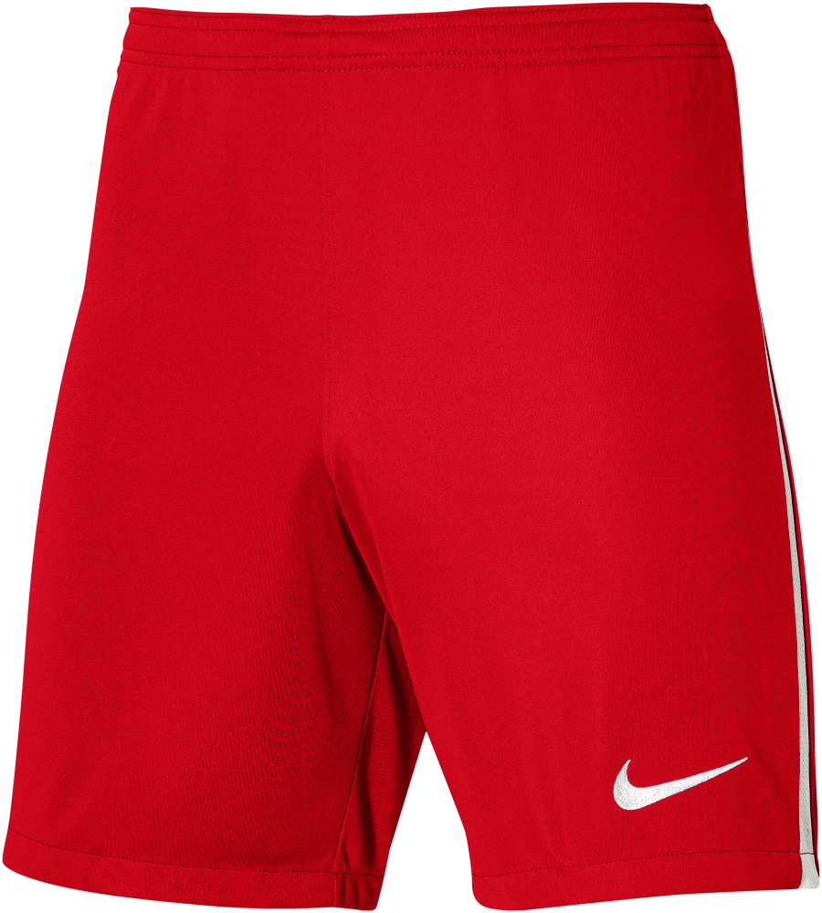 Nike Fussball Strick Shorts League III, 164, rot/weiß