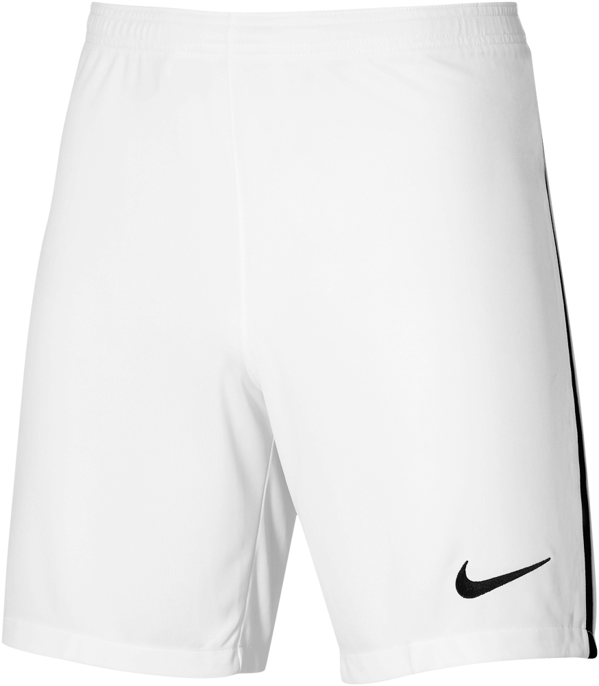 Nike Fussball Strick Shorts League III, 164, weiß/schwarz