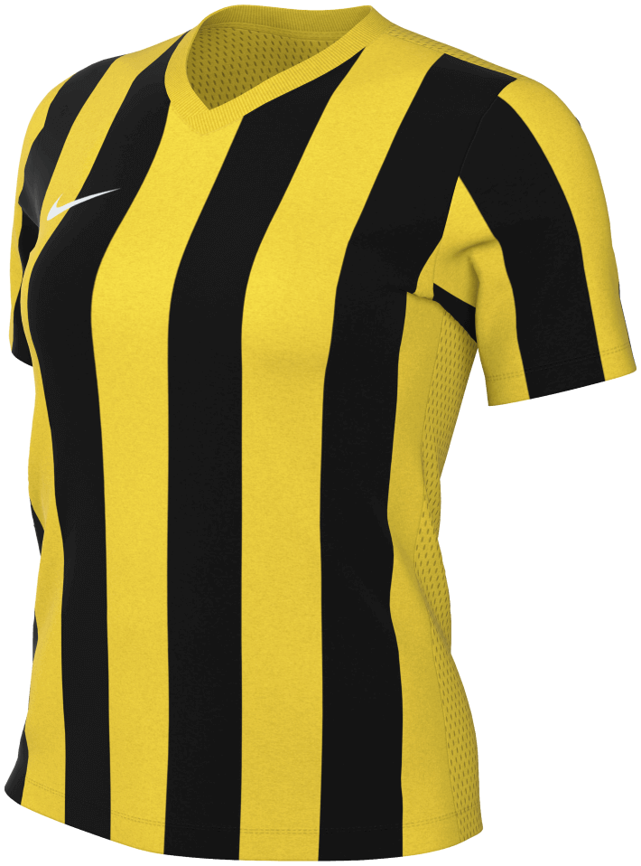 Nike Fussball Trikot Striped Division V, 2XL, gelb/schwarz/weiß