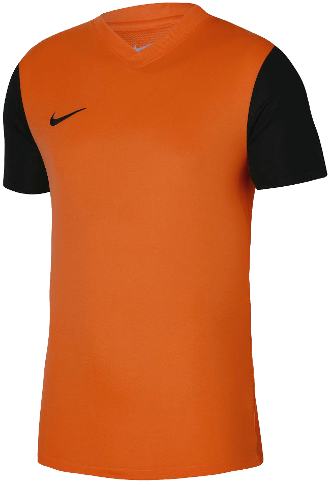 Nike Fussball Trikot Tiempo Premier II, 164, orange/schwarz