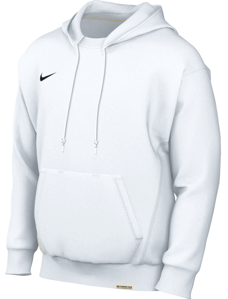 Nike Hoodie Standard Issue, 2XL, weiß/schwarz