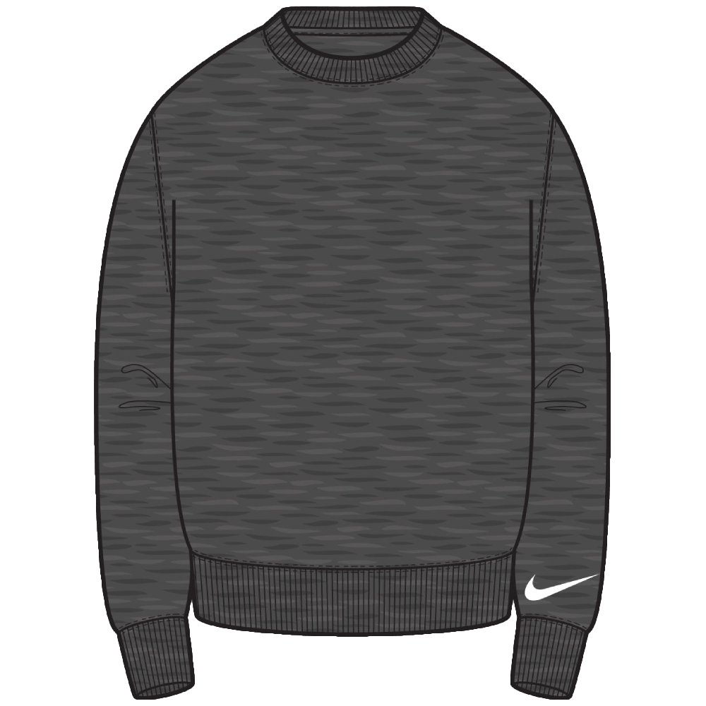 Nike Park 26 Fleece Crew Sweatshirt Blank, 3XL, grau/weiß