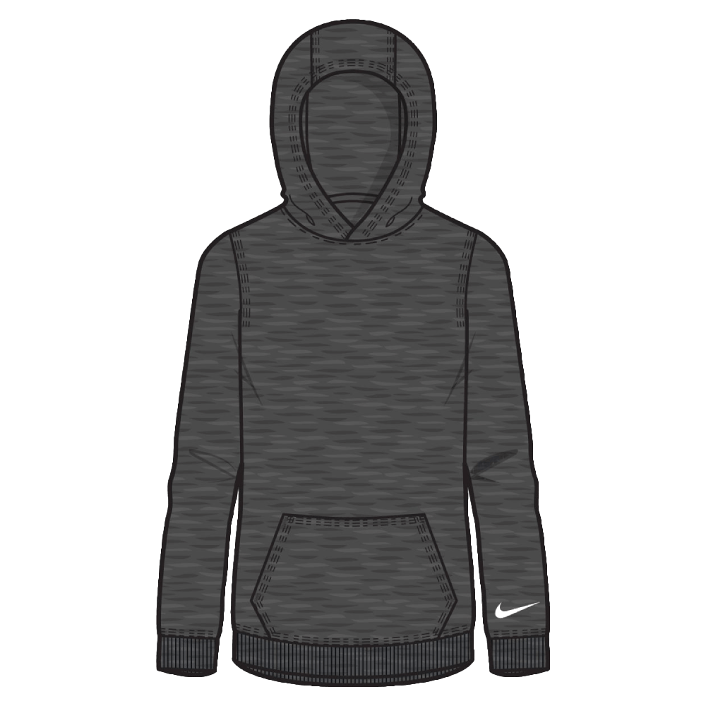 Nike Park 26 Fleece Hoodie Blank, 164, grau/weiß