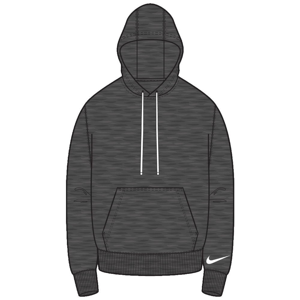 Nike Park 26 Fleece Hoodie Blank, 3XL, grau/weiß