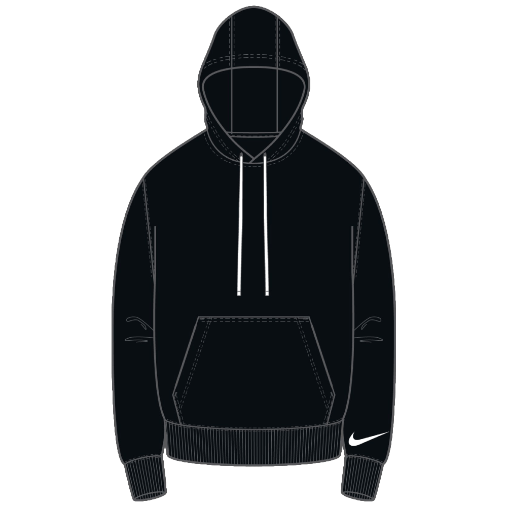 Nike Park 26 Fleece Hoodie Blank, 3XL, schwarz/weiß