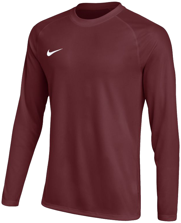 Nike Park Langarm Trikot Park VIII, 2XL, dunkelrot/weiß