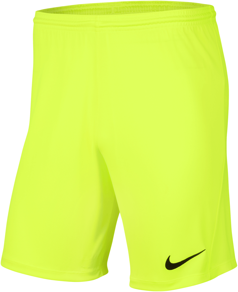 Nike Short Park 3, 164, neongelb/schwarz