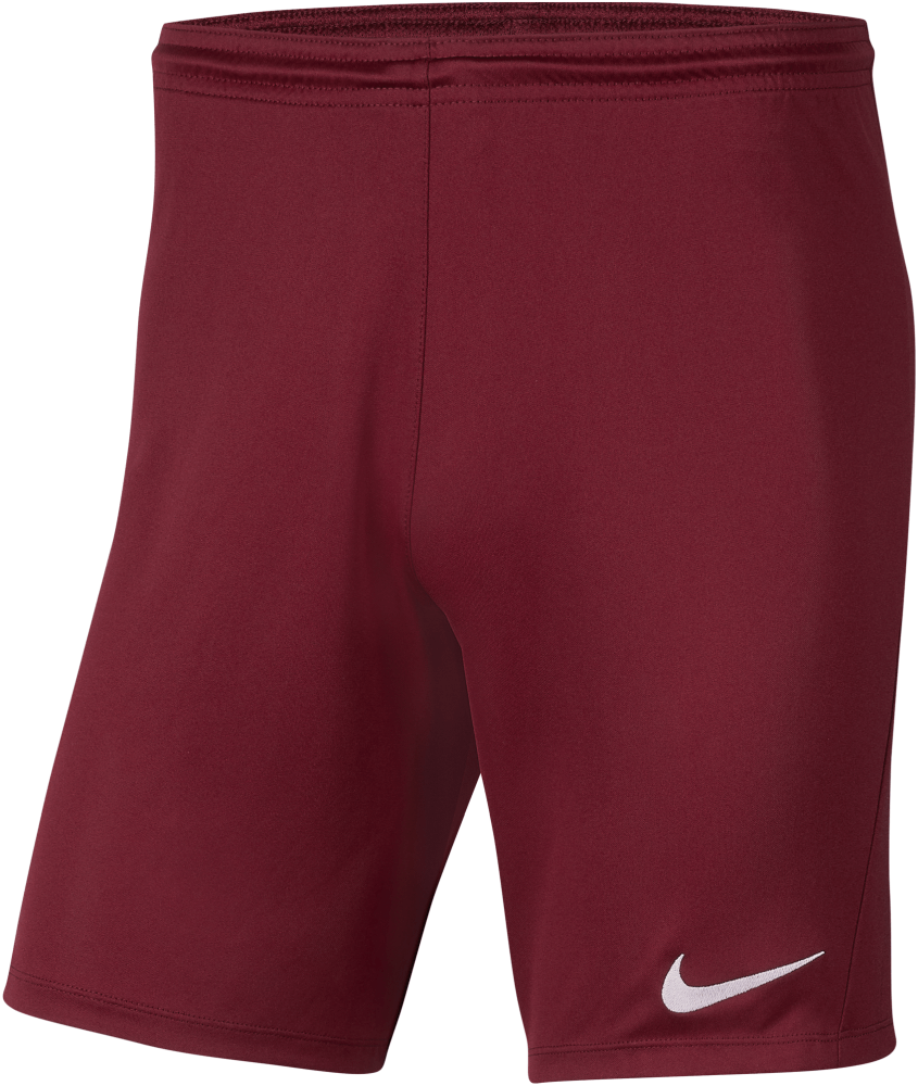 Nike Short Park 3, 164, weinrot/weiß