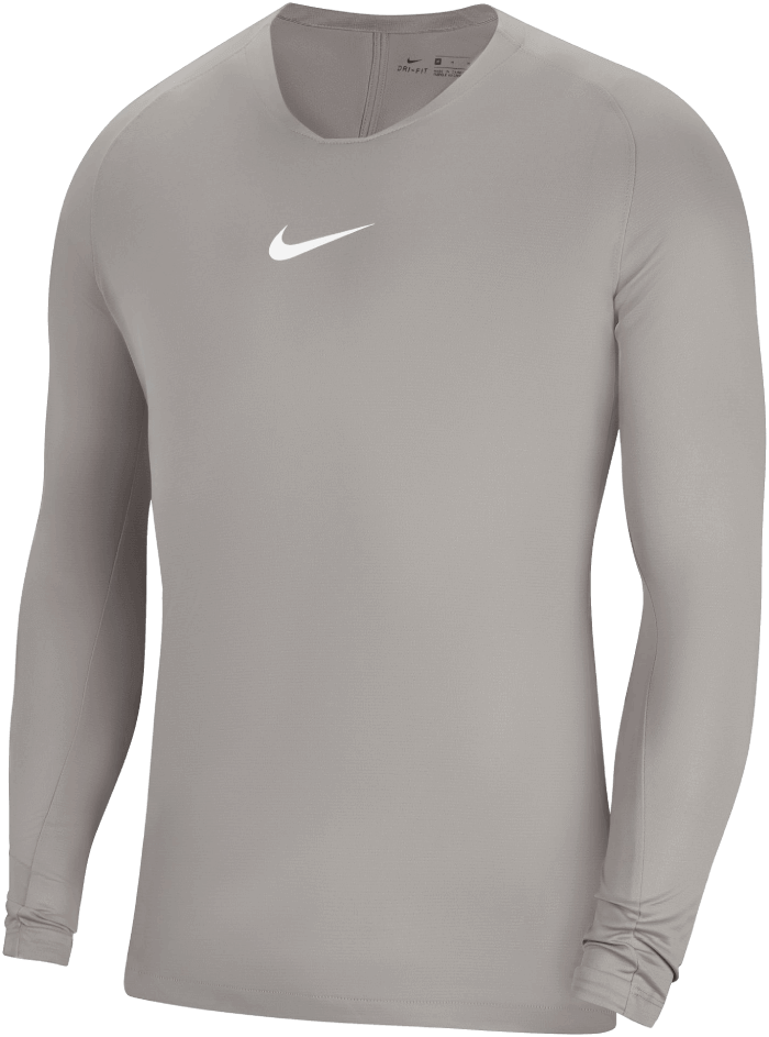 Nike Unterziehshirt langarm Park First Layer, 2XL, hellgrau/weiß