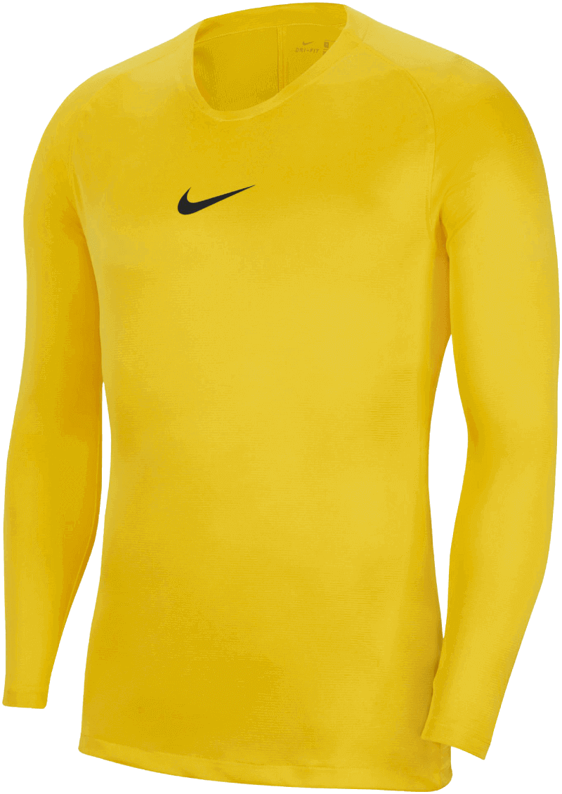 Nike Unterziehshirt langarm Park First Layer, 2XL, gelb/schwarz