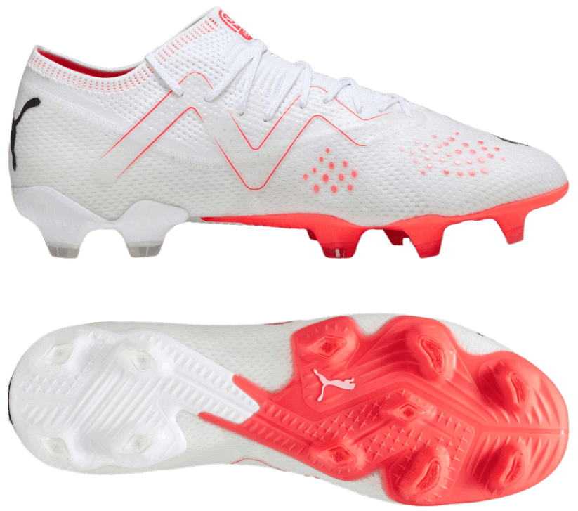 Puma Fussballschuh Future Ultimate Low FG AG weiB rot schwarz