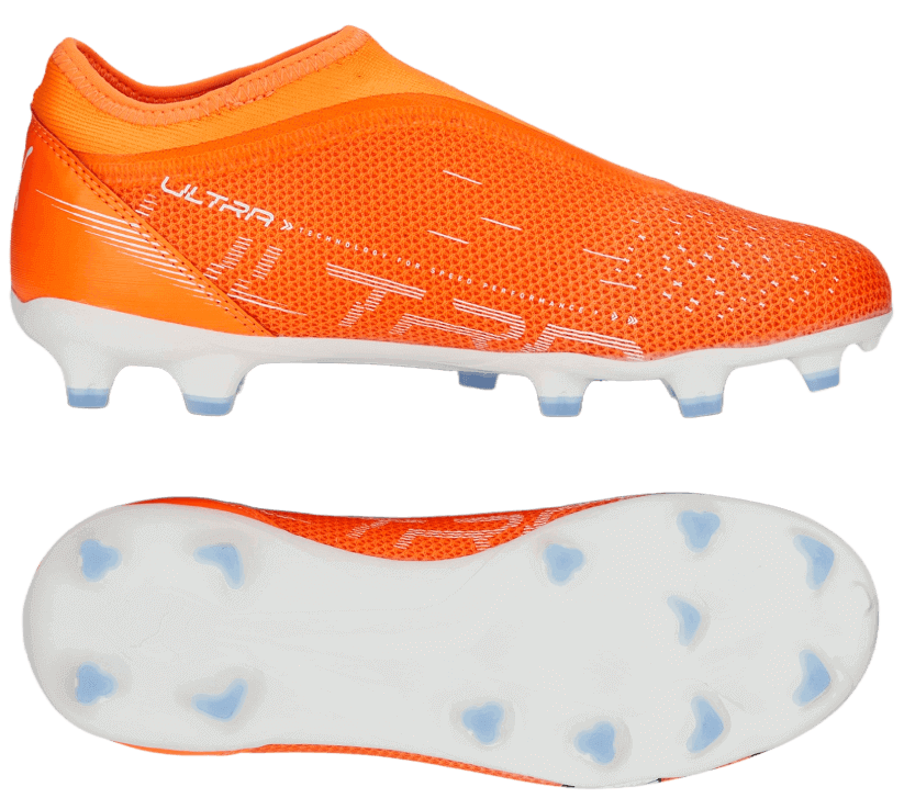 Puma Kinder Fussballschuh Ultra Match LL FG/AG orange