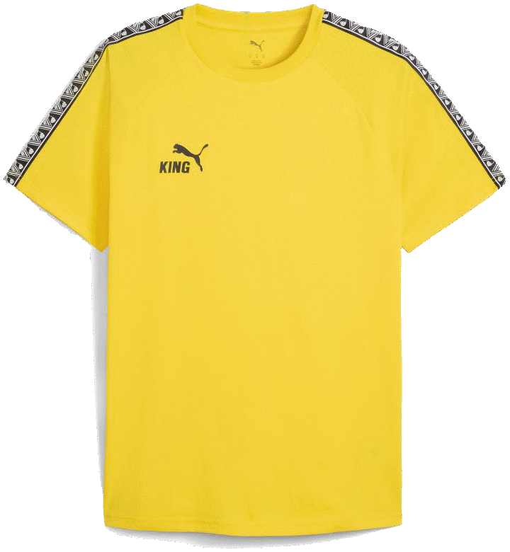 Puma T-Shirt teamKING, 3XL, gelb/schwarz