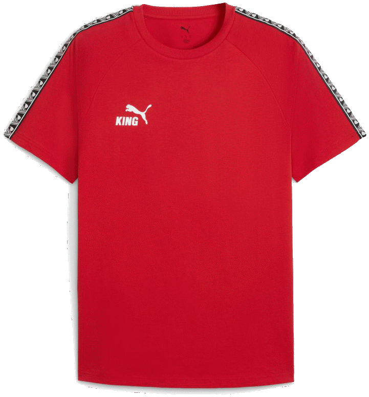 Puma T-Shirt teamKING, 3XL, rot/weiß/schwarz