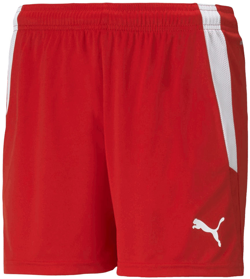 Puma Team Liga Fussballshort, XL, rot/weiß