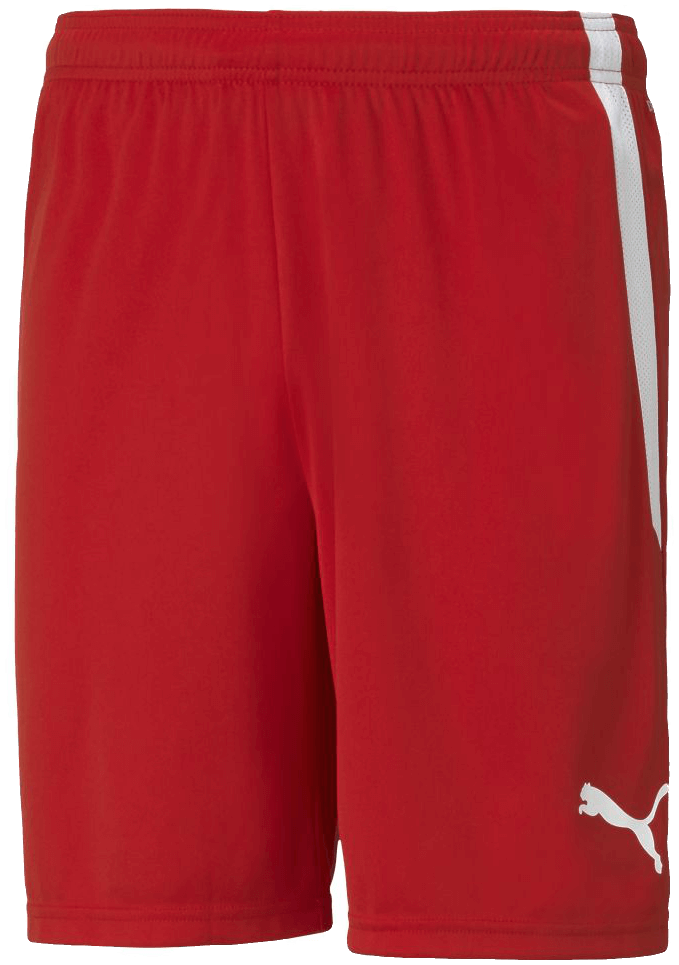 Puma Team Liga Fussballshort, 2XL, rot/weiß