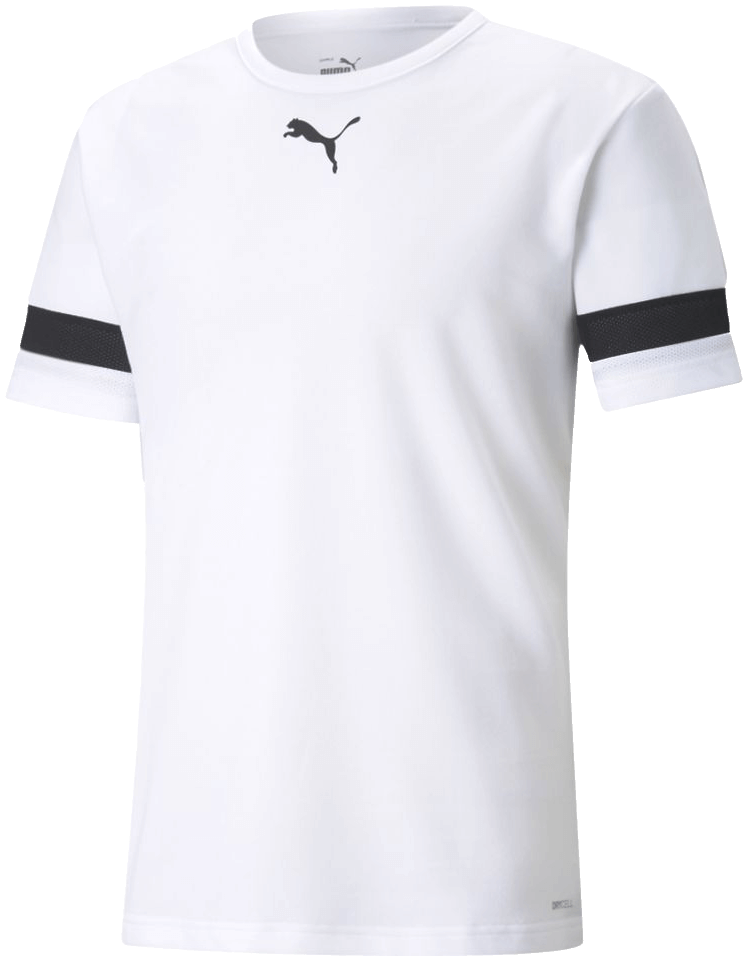 Puma Team Rise Fussball Trikot, 3XL, weiß/schwarz