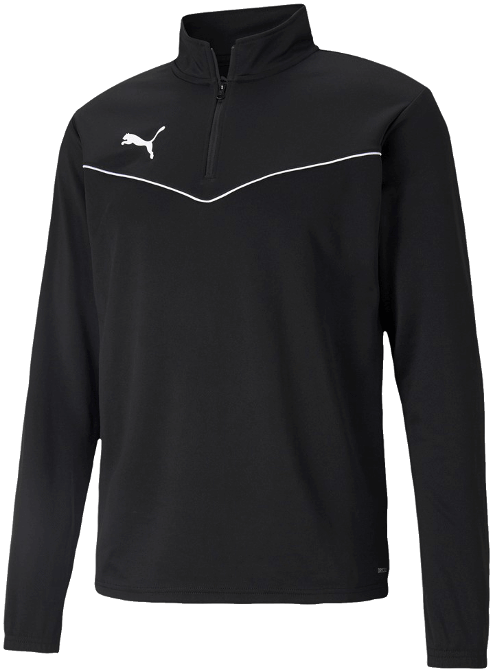 Puma Team Rise Trainingstop 1/4 Training Zip Top, 164, schwarz/weiß