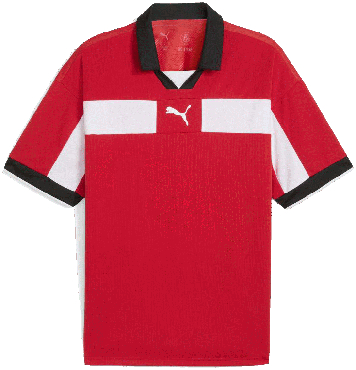 Puma teamClassic Fussball Trikot, 3XL, rot/weiß/schwarz