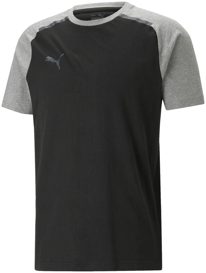 Puma teamCUP Casuals T-Shirt, XXL, schwarz/grau