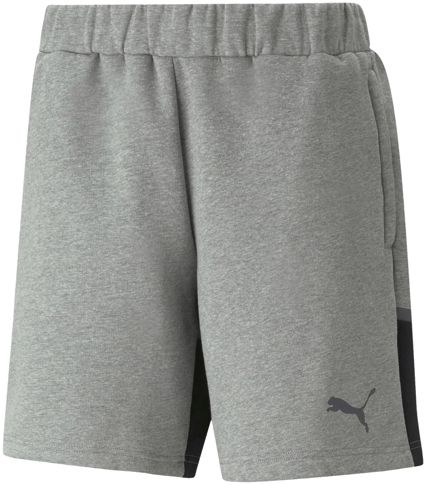 Puma teamCUP Casuals Trainingsshort, M, grau/schwarz