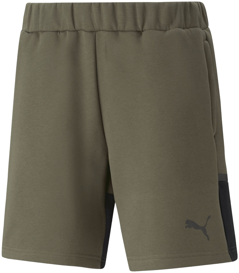 Puma teamCUP Casuals Trainingsshort, XL, grün/schwarz