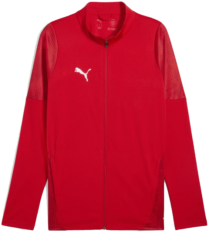 Puma teamCUP Trainingsjacke, 3XL, rot/hellblau