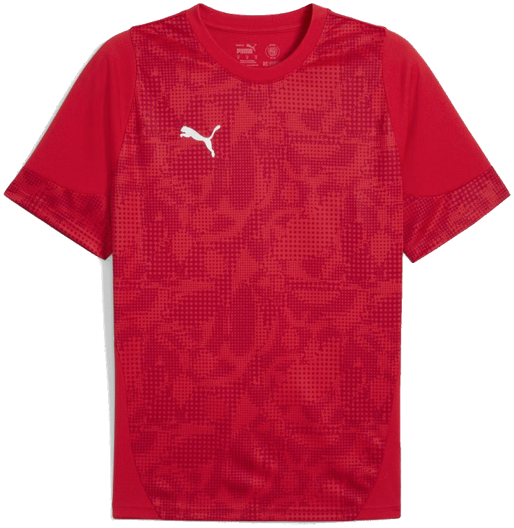 Puma teamCUP Trainingsshirt, 2XL, rot/hellblau