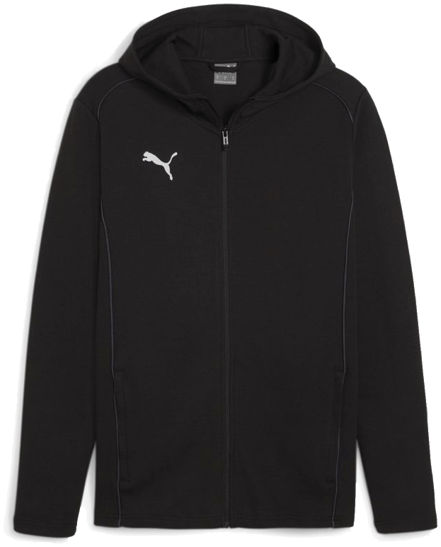 Puma teamFinal Casual Kapuzenjacke, 3XL, schwarz/silber