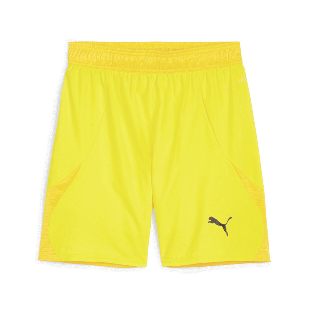Puma teamFinal Shorts, 3XL, gelb/schwarz