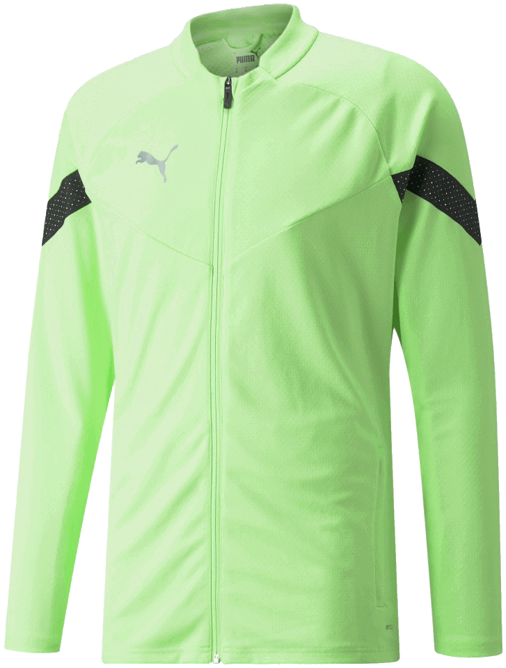 Puma teamFinal Trainingsjacke, 2XL, neongrün/schwarz