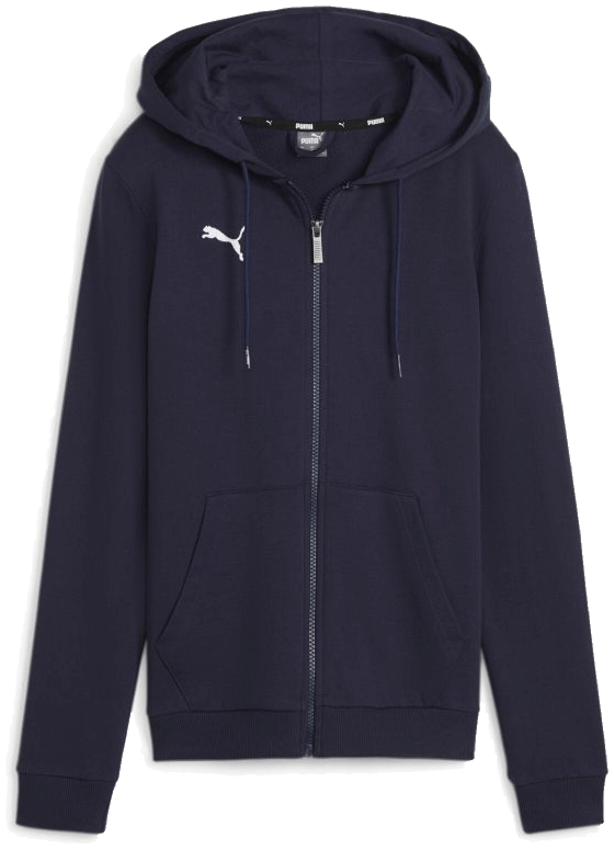 Puma teamGoal Casual Kapuzenjacke, 2XL, navy/weiß