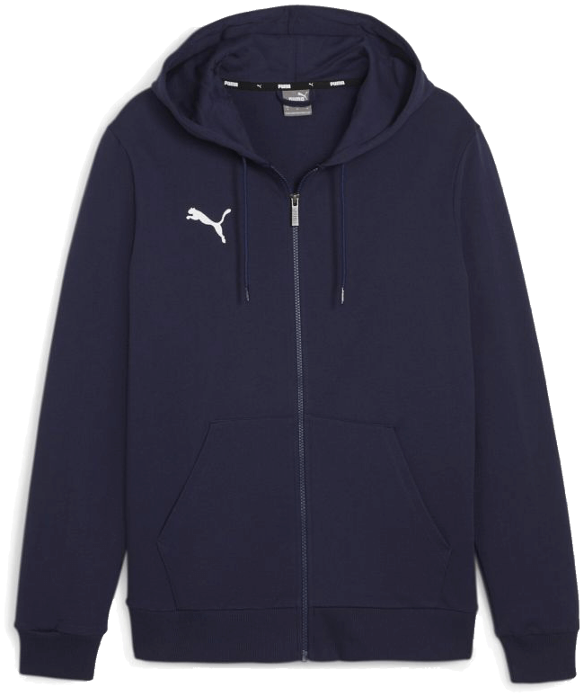 Puma teamGoal Casual Kapuzenjacke, 3XL, navy/weiß