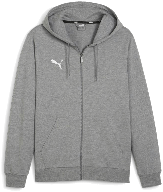 Puma teamGoal Casual Kapuzenjacke, 3XL, hellgrau