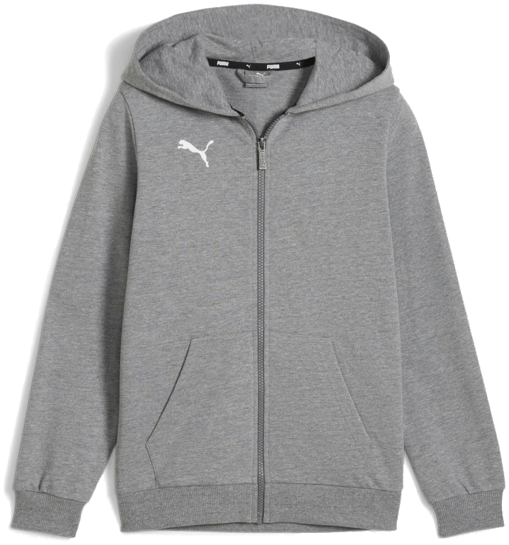 Puma teamGoal Casual Kapuzenjacke, 176, hellgrau