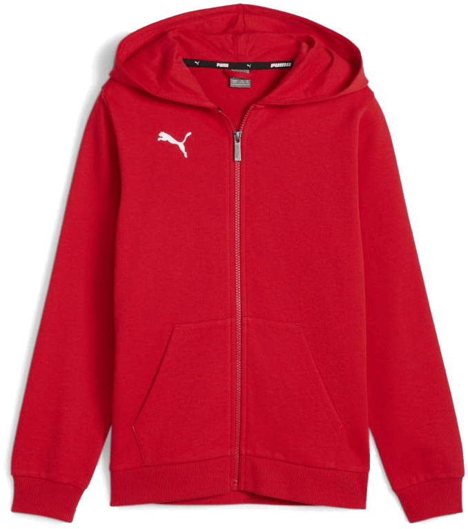 Puma teamGoal Casual Kapuzenjacke, 3XL, rot/weiß