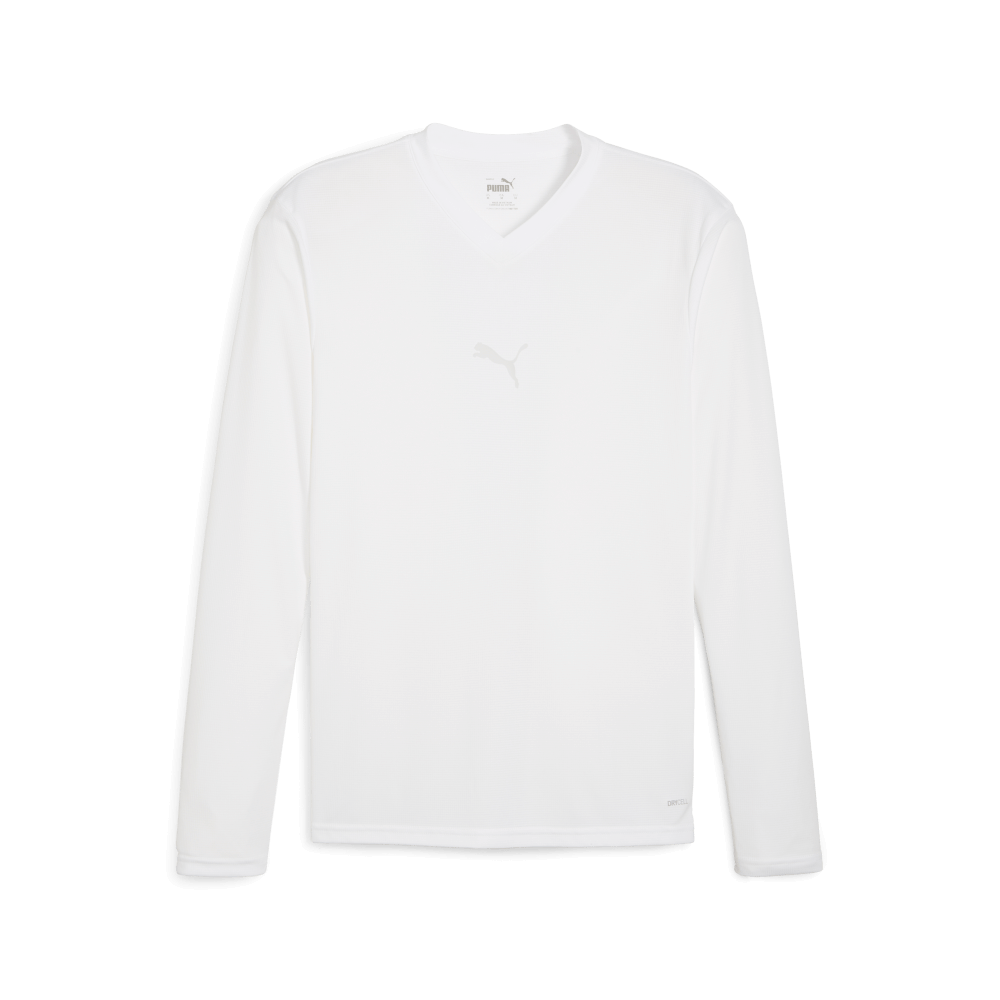 Puma teamGoal Langarmshirt, 3XL, weiß/grau