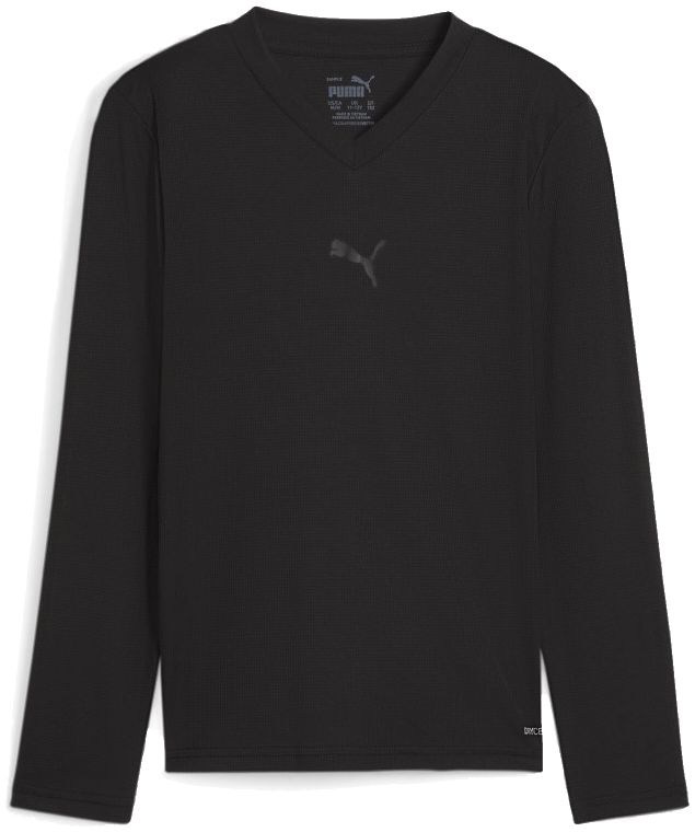 Puma teamGoal Langarmshirt, 176, schwarz/dunkelgrau