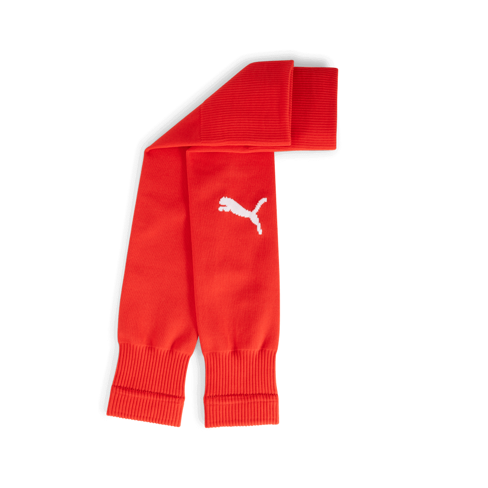 Puma teamGoal Sleeve Stutzen, 47-49, rot/weiß