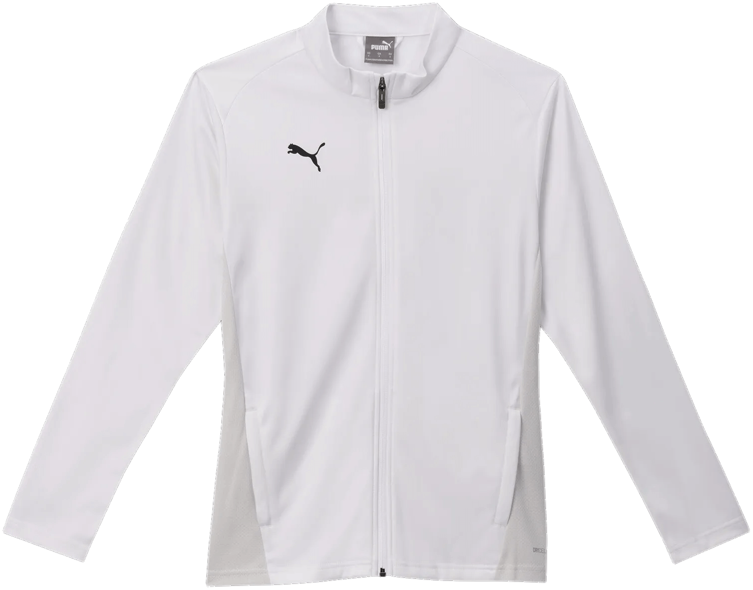 Puma teamGoal Trainingsjacke, 2XL, weiß/grau/schwarz