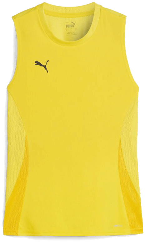 Puma teamGoal Trainingstrikot ärmellos, XL, gelb/schwarz