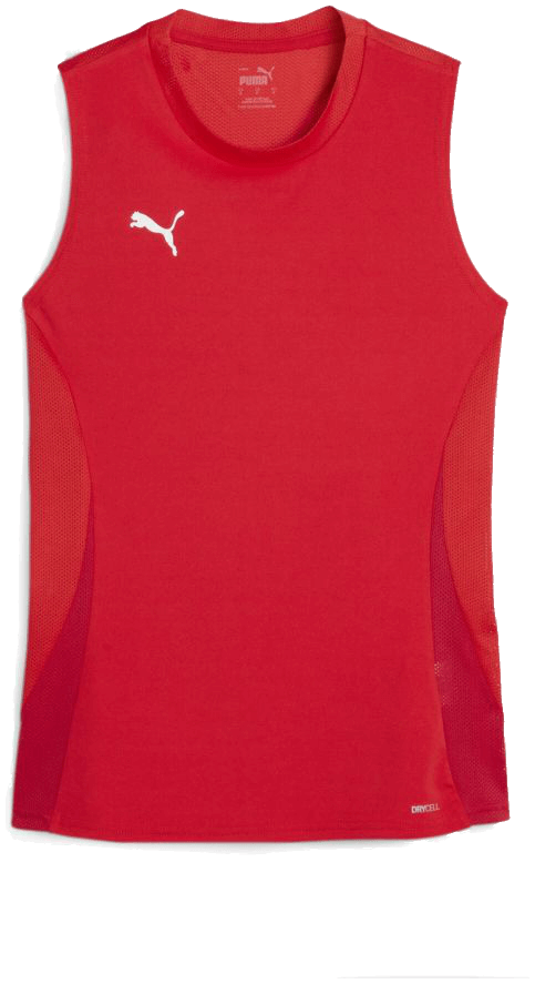 Puma teamGoal Trainingstrikot ärmellos, XL, rot/weiß