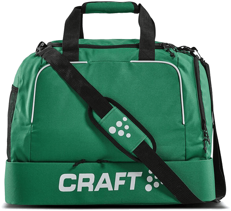 Craft Sporttasche mit Schuhfach 65L Pro Control, One Size, grün/weiß